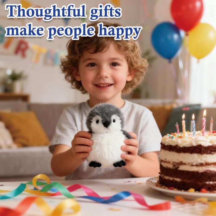 JcvPot Pinguin Kuscheltier, Weiches Stofftier Für Kinder Und Babys, Kuscheltier Pinguin Plüschtier 20 cm, Plüschtier – Bild 4